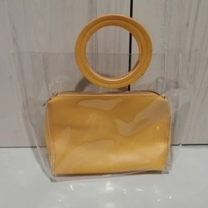 Yellow handbag